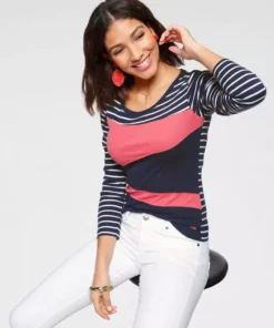 KangaROOS Langarmshirt in tollem Color-Blocking-Design Schwarz-grau, Marine-wei&szlig;-lachs -KangaROOS Verkaufsladen 52727565 3f46 5208 94c0 43f46e322cfc