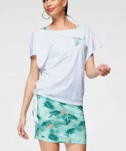 KangaROOS Jerseykleid (2-tlg) im Set mit sommerlichem Shirt zum Knoten - NEUE KOLLEKTION