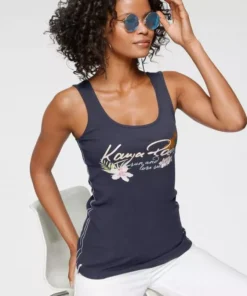 KangaROOS Tanktop mit femininem Frontdruck Hellgrau-meliert, Marine, Schwarz-bedruckt, Apricot -KangaROOS Verkaufsladen 556d4843 c2bf 5e07 8e3a 06d2f40e9b1f