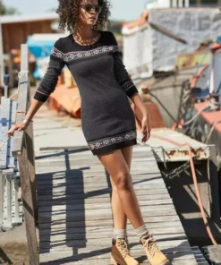 KangaROOS Strickkleid mit Norweger-Muster Schwarz-wei&szlig;, Blau-gemustert, Grau-meliert-gemustert-rosa -KangaROOS Verkaufsladen 583ac435 5529 51c7 9cf3 33832a185090