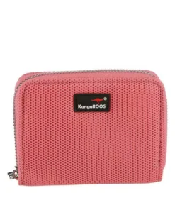 KangaROOS Geldbörse, im praktischem Format Blau, Schwarz, Koralle