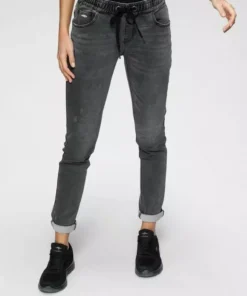 KangaROOS Jogg Pants in Denim-Optik mit elastischem Bündchen Black-used, Dark-rinsed, Blue-used, Schwarz -KangaROOS Verkaufsladen 58d2fba0 591c 5e79 95d0 7689a090dea9