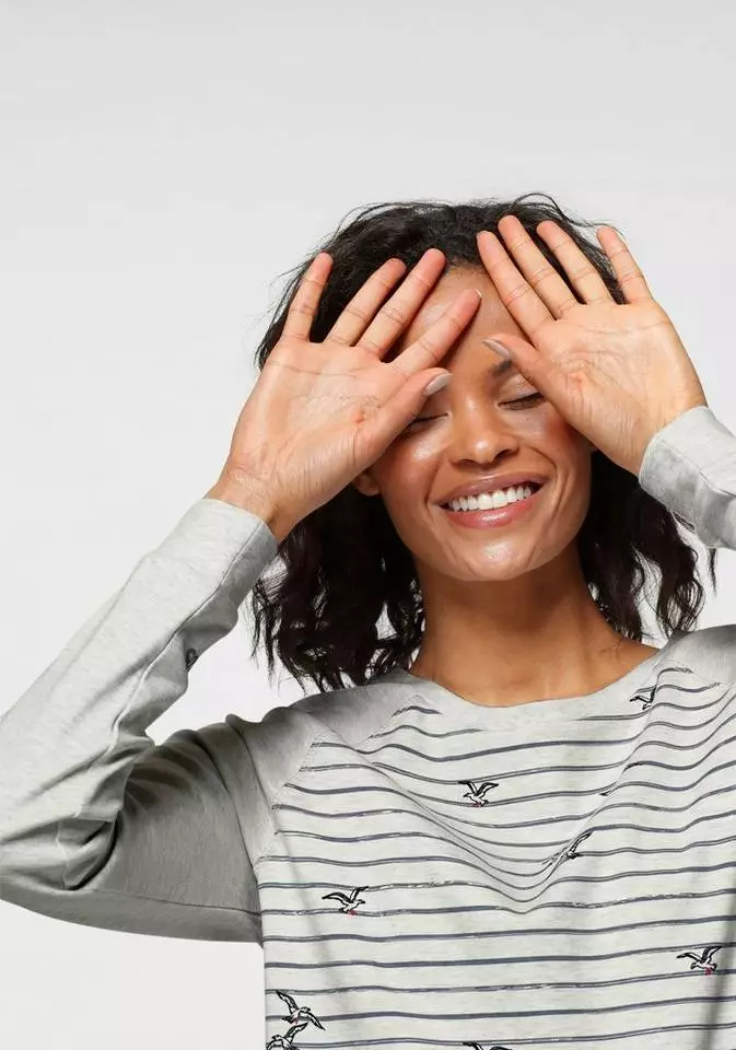 KangaROOS Sweatshirt mit modischem Möven-Streifen-Mix - NEUE KOLLEKTION 3 KangaROOS Sweatshirt mit modischem Möven-Streifen-Mix - NEUE KOLLEKTION – Bild 3