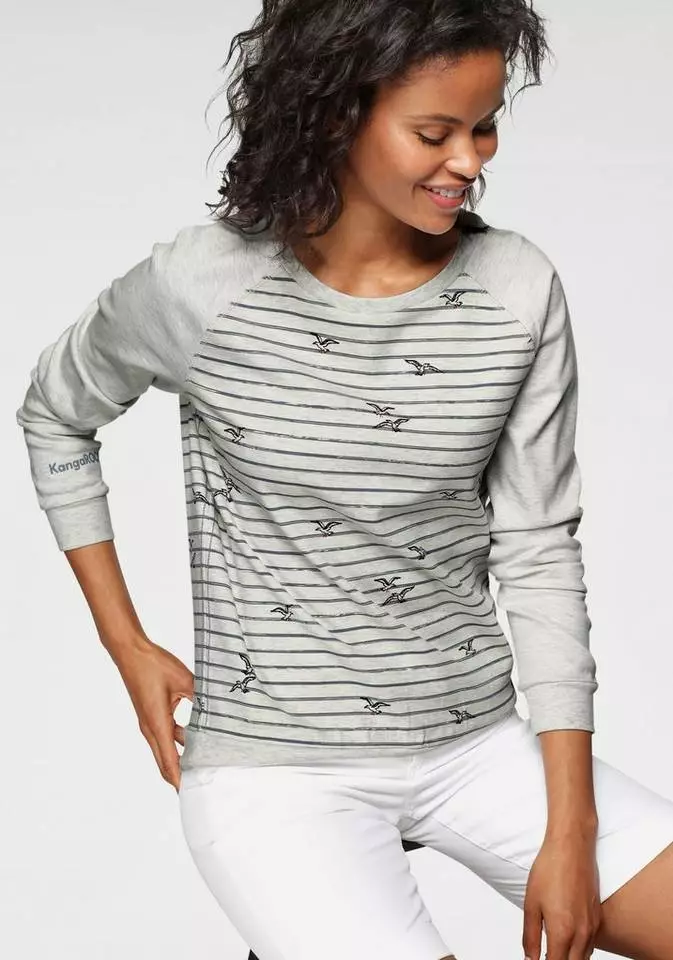 KangaROOS Sweatshirt mit modischem Möven-Streifen-Mix - NEUE KOLLEKTION 8 KangaROOS Sweatshirt mit modischem Möven-Streifen-Mix - NEUE KOLLEKTION – Bild 8
