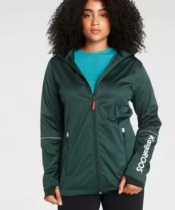 KangaROOS Softshelljacke Große Größen Petrol, Schwarz