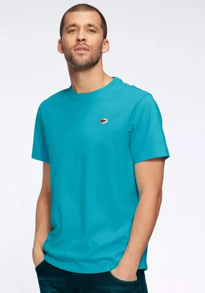 KangaROOS T-Shirt unifarben Grau-meliert, Türkis, Royalblau, Schwarz 7 KangaROOS T-Shirt unifarben Grau-meliert, Türkis, Royalblau, Schwarz – Bild 7