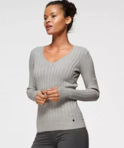 KangaROOS V-Ausschnitt-Pullover in breit geripptem Feinstrick Hellgrau-melange, Aquablau, Marine, Khaki 49 KangaROOS V-Ausschnitt-Pullover in breit geripptem Feinstrick Hellgrau-melange, Aquablau, Marine, Khaki -KangaROOS Verkaufsladen 6310bac8 29ac 56fa b246 8eee3ccde0f0