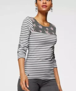 KangaROOS Langarmshirt mit modischem Streifen und Blumen-Mix - NEUE KOLLEKTION Marine-weiß, Anthrazit-weiß, Rosa-weiß 15 KangaROOS Langarmshirt mit modischem Streifen und Blumen-Mix - NEUE KOLLEKTION Marine-weiß, Anthrazit-weiß, Rosa-weiß -KangaROOS Verkaufsladen 63a7343a 1cad 592c a622 a71e18d5cea4