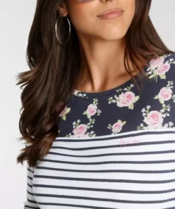 KangaROOS Langarmshirt mit modischem Streifen und Blumen-Mix - NEUE KOLLEKTION Marine-weiß, Anthrazit-weiß, Rosa-weiß 10 KangaROOS Langarmshirt mit modischem Streifen und Blumen-Mix - NEUE KOLLEKTION Marine-weiß, Anthrazit-weiß, Rosa-weiß -KangaROOS Verkaufsladen 65225f10 ddb7 5f82 af98 0ce98b2294ae