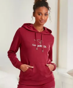 KangaROOS Hoodie mit Kängurutasche Weiß, Rot, Marine