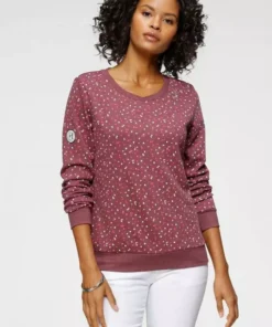 KangaROOS Sweatshirt im sportlichen Minimal-Print Marine-bedruckt, Bordeaux-meliert-bedruckt, Schwarz-wei&szlig;, Wollwei&szlig;-meliert -KangaROOS Verkaufsladen 676dd165 e54a 5ee7 9e7f d6b704c28834