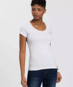 KangaROOS T-Shirt mit V-Neck und silberschimmernden Logodruck auf der Brust - NEUE KOLLEKTION Rosa, Weiß, Marine 14 KangaROOS T-Shirt mit V-Neck und silberschimmernden Logodruck auf der Brust - NEUE KOLLEKTION Rosa, Weiß, Marine -KangaROOS Verkaufsladen 6851c8b3 eb35 5183 981d 894973ea7654