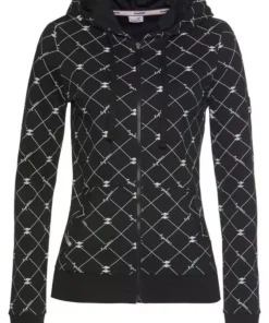 KangaROOS Kapuzensweatjacke mit modischen Logo-Allover-Druck Schwarz-weiß-bedruckt, Weiß-schwarz-bedruckt -KangaROOS Verkaufsladen 69c4ef79 4e3f 5e0d afc7 d28b093106b9