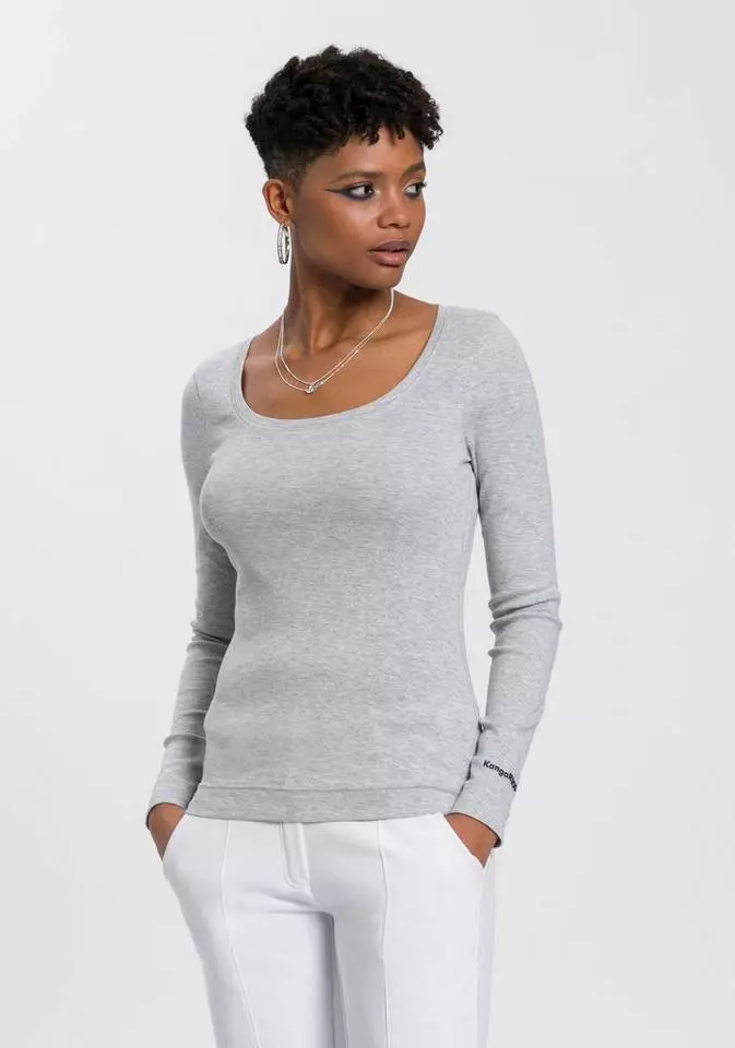 KangaROOS Langarmshirt (Packung, 2er-Pack) im Doppelpack 1x uni + 1x bedruckt - NEUE KOLLEKTION Weiß-schwarz, Marine-hellgrau-meliert 14 KangaROOS Langarmshirt (Packung, 2er-Pack) im Doppelpack 1x uni + 1x bedruckt - NEUE KOLLEKTION Weiß-schwarz, Marine-hellgrau-meliert – Bild 14