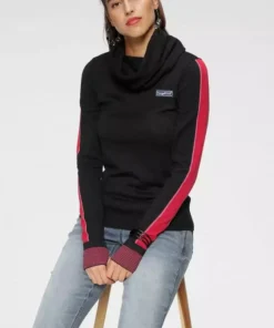 KangaROOS Strickpullover mit modischem Kragen in Schlauchschal-Form