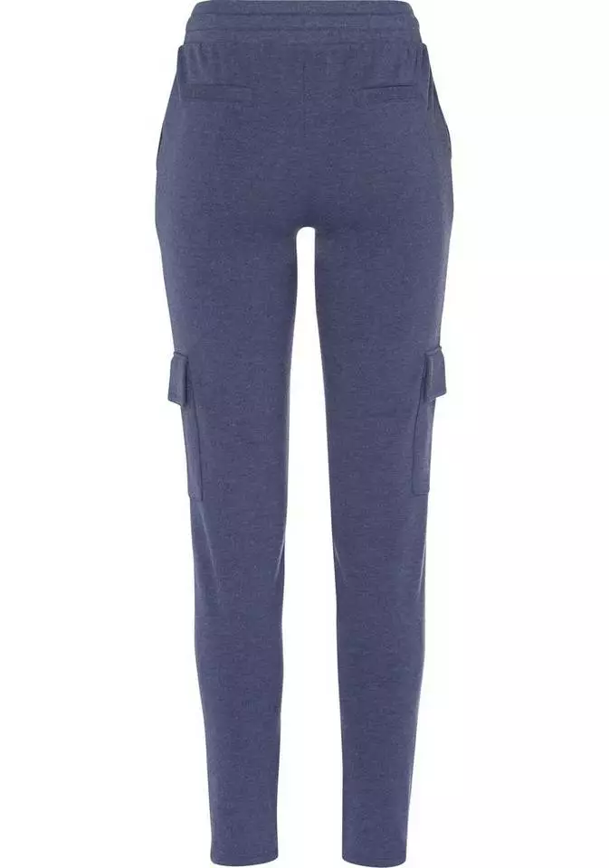 KangaROOS Jogginghose im Cargo-Look mit Gummibund & Tunnelzug - NEUE KOLLEKTION Schwarz, Blau-meliert 6 KangaROOS Jogginghose im Cargo-Look mit Gummibund & Tunnelzug - NEUE KOLLEKTION Schwarz, Blau-meliert – Bild 6