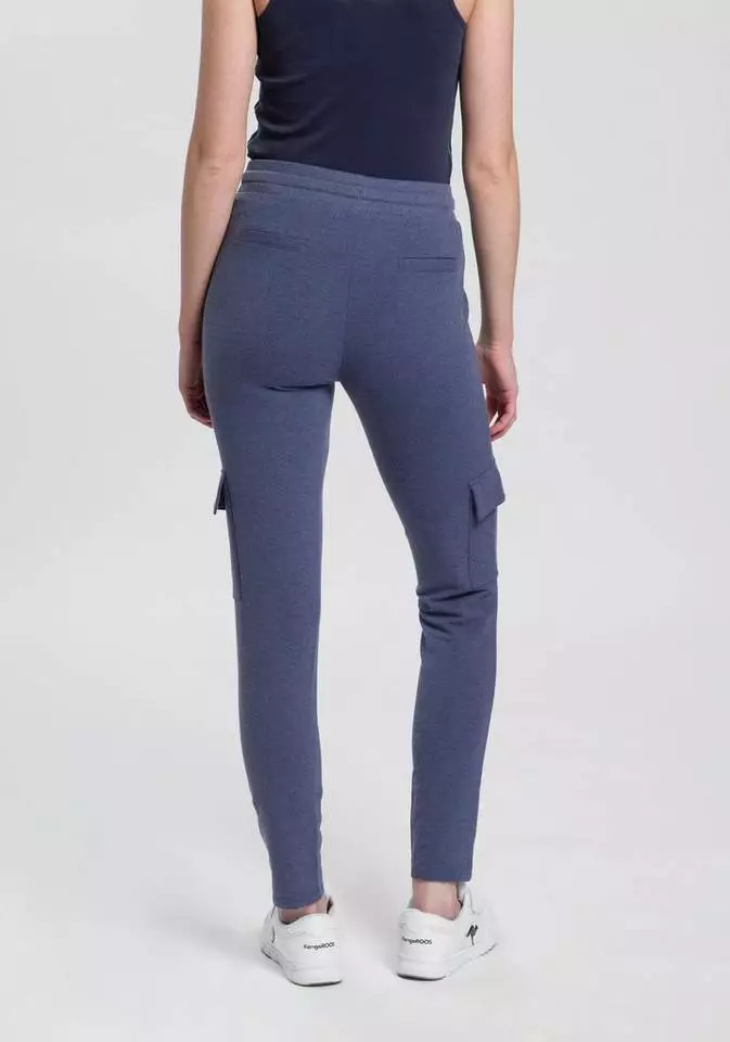 KangaROOS Jogginghose im Cargo-Look mit Gummibund & Tunnelzug - NEUE KOLLEKTION Schwarz, Blau-meliert 2 KangaROOS Jogginghose im Cargo-Look mit Gummibund & Tunnelzug - NEUE KOLLEKTION Schwarz, Blau-meliert – Bild 2