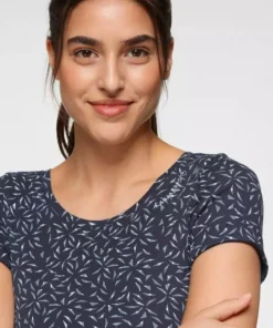 KangaROOS T-Shirt mit tollem filigranem Allover-Druck - NEUE KOLLEKTION Marine-hellblau, Wei&szlig;-pink -KangaROOS Verkaufsladen 70ba51e9 f11d 51f8 bec1 b4303aaa21af