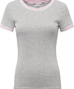 KangaROOS T-Shirt mit modischen Rippenbünchen Schwarz, Blau, Hellgrau-meliert -KangaROOS Verkaufsladen 70c199d1 5931 5c9c 8ab6 6a38c2b3f31d