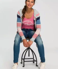 KangaROOS Ripptanktop mit blumigem Puff-Print Himbeere, Hellgrau-meliert -KangaROOS Verkaufsladen 73fa03ae d92c 5ea1 8aa1 91390d6ebde0