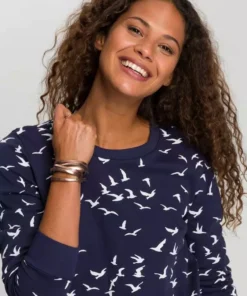 KangaROOS Sweatshirt mit modischem Minimal-Allover-Print Mittelblau, Schwarz, Himbeere, Marine -KangaROOS Verkaufsladen 741ccaa7 bc7c 5d2f b112 0a824b23330e