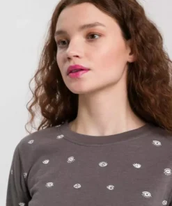 KangaROOS Sweatshirt mit Wording-Druck auf dem Rücken & Allover-Druck - NEUE KOLLEKTION Anthrazit-meliert, Beige-meliert -KangaROOS Verkaufsladen 7667f036 18e2 556c 8f18 3628a75c75c6