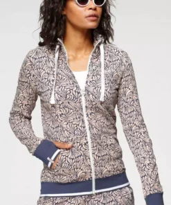 KangaROOS Sweatjacke mit modischem Allover-Druck und Stehkragen Schwarz-wei&szlig;, Jeansblau-rosa -KangaROOS Verkaufsladen 77035cc7 3acd 5b42 a86b 5a8c919934b8