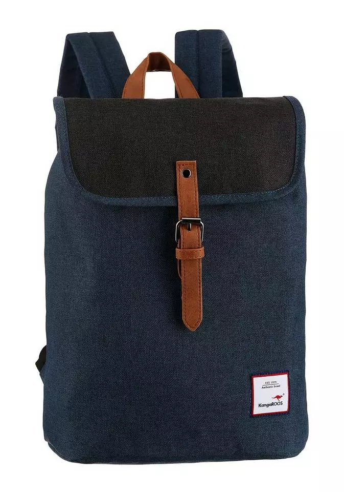 KangaROOS Cityrucksack, in schlichter Optik Dunkelblau, Schwarz 1 KangaROOS Cityrucksack, in schlichter Optik Dunkelblau, Schwarz