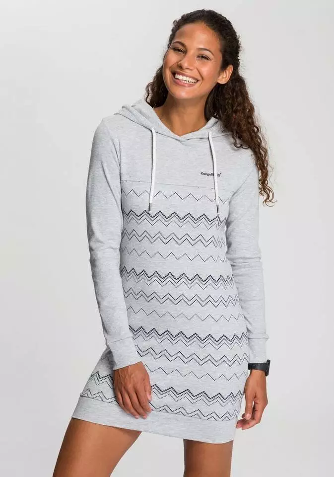 KangaROOS Sweatkleid mit graphischem Allover-Druck 1 KangaROOS Sweatkleid mit graphischem Allover-Druck