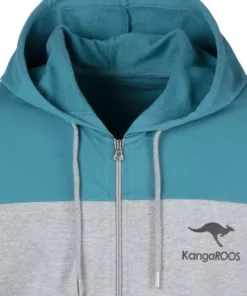 KangaROOS Kapuzensweatjacke im Colourblock Design Grau-meliert-weiß-navy, Petrol-grau-meliert-navy -KangaROOS Verkaufsladen 7a644f55 300d 50d1 a9c1 e2af62742875