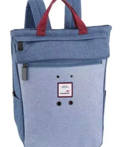 KangaROOS Cityrucksack, kann auch als Tasche getragen werden Mint-grau, Petrol-grau, Hellblau, Pink-schwarz