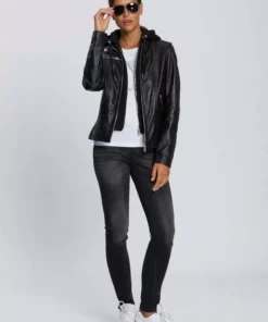 KangaROOS Lederjacke im Biker-Look mit abnehmbaren Sweateinsatz - NEUE KOLLEKTION Lindgr&uuml;n, Schwarz, Ecru -KangaROOS Verkaufsladen 7cb00c66 d0a9 5dd4 95a9 d078c50c9b6e 1