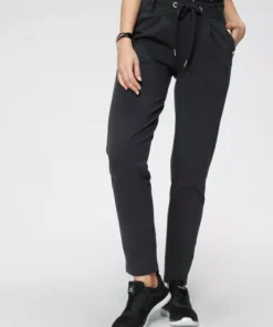 KangaROOS Jogginghose mit kleinen Bundfalten Schwarz, Marine