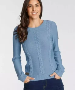 KangaROOS Rundhalspullover mit tollem Zopfmuster - NEUE KOLLEKTION Offwhite, Mittelblau -KangaROOS Verkaufsladen 7fe1829a 96b0 5827 bb4f b92546ccbbd5