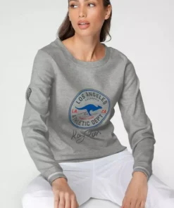 KangaROOS Sweatshirt mit großem Retro Label-Druck im Collage-Look - NEUE KOLLEKTION Hellgrau-meliert, Marine, Wei&szlig; -KangaROOS Verkaufsladen 801e6b03 be61 5a2f ab72 9b41b2fd3dc1