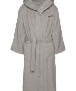 Unisex-Bademantel »Cassidy«, KangaROOS, mit Logostickerei Türkis, Blau, Schwarz, Weiß