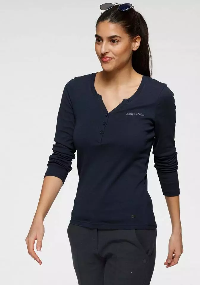 KangaROOS Shirtbluse mit Turn-up Ärmeln - NEUE KOLLEKTION 3 KangaROOS Shirtbluse mit Turn-up Ärmeln - NEUE KOLLEKTION – Bild 3
