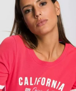 KangaROOS Langarmshirt mit Print Vorne und an Ärmeln Wei&szlig;, Koralle, Marine -KangaROOS Verkaufsladen 89475657 ce18 51f3 954a 71b2d7b2144c