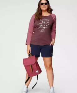 KangaROOS Longsleeve mit Metallic-Print vorne Marine-blau, Schwarz-grau-meliert, Wei&szlig;-hellgrau-meliert, Beere -KangaROOS Verkaufsladen 8b2fa431 d3c5 5a41 b419 5c892bc824c8