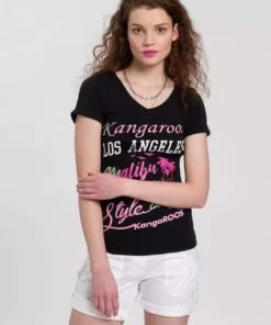 KangaROOS Print-Shirt mit auffälligem Glitzer-Druck Weiß, Schwarz, Hellblau, Marine -KangaROOS Verkaufsladen 8baecab7 3c4d 5a37 92e9 da86bc7253b7