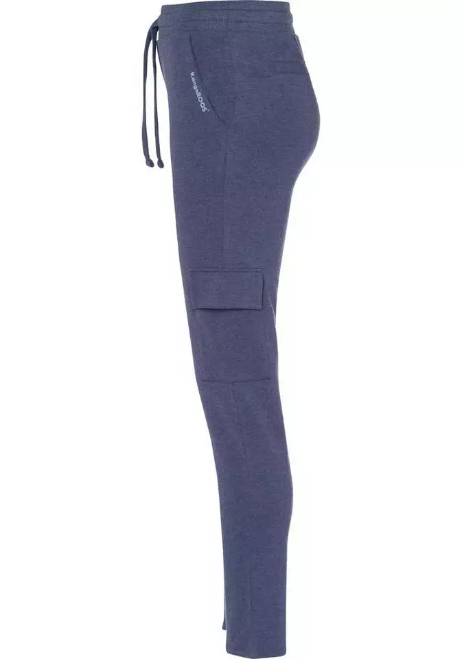 KangaROOS Jogginghose im Cargo-Look mit Gummibund & Tunnelzug - NEUE KOLLEKTION Schwarz, Blau-meliert 7 KangaROOS Jogginghose im Cargo-Look mit Gummibund & Tunnelzug - NEUE KOLLEKTION Schwarz, Blau-meliert – Bild 7