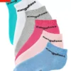 KangaROOS Sneakersocken (6-Paar) mit Frottee innen 1 x weiß | 1 x rosa | 1 x pink | 1 x mint | 1 x blau | 1 x grau, 6 x schwarz