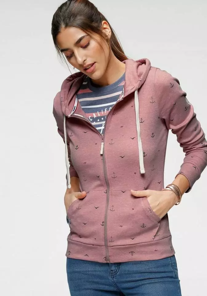 KangaROOS Shirtjacke in unterschiedlichen Print-Dessins Offwhite, Altrosa-meliert, Schwarz-gemustert, Marine 9 KangaROOS Shirtjacke in unterschiedlichen Print-Dessins Offwhite, Altrosa-meliert, Schwarz-gemustert, Marine – Bild 9