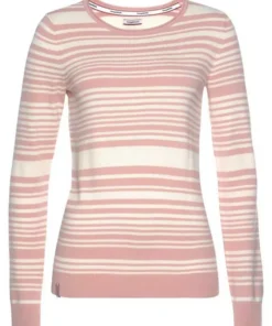 KangaROOS Rundhalspullover mit minimalistischer Rollkante und modischen Streifen-Design - NEUE KOLLEKTION Rosa-wei&szlig;, Grau-wei&szlig; -KangaROOS Verkaufsladen 91c522f1 0316 5b96 9f46 a3141d4d0dcd