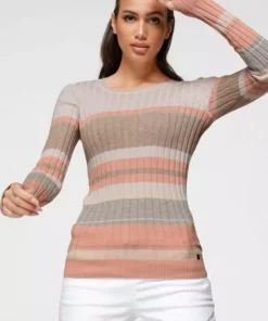 KangaROOS Rundhalspullover im sportivem Streifen-Design Bunt-lila, Weiß-marine-rot-gestreift, Wollweiß-rosa, Pink-orange-grün 15 KangaROOS Rundhalspullover im sportivem Streifen-Design Bunt-lila, Weiß-marine-rot-gestreift, Wollweiß-rosa, Pink-orange-grün -KangaROOS Verkaufsladen 91ee8411 f582 5940 a61b a9a4eb67a453