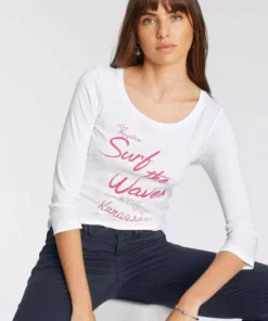 KangaROOS 3/4-Arm-Shirt mit auffälligen Schriftzügen Hellgrau-meliert, Marine, Wei&szlig;, Pink -KangaROOS Verkaufsladen 92e80a89 2f05 5cd5 bbd6 942f20da8e00