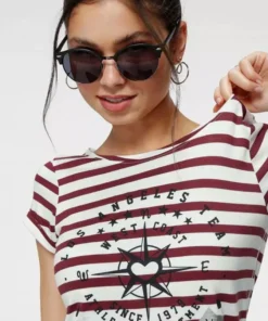 KangaROOS T-Shirt mit großem Metallic-Print vorne Marine-weiß-gestreift, Grau-weiß-gestreift, Bordeaux-weiß-gestreift 14 KangaROOS T-Shirt mit großem Metallic-Print vorne Marine-weiß-gestreift, Grau-weiß-gestreift, Bordeaux-weiß-gestreift -KangaROOS Verkaufsladen 955c743c 9215 509d b83b 048e0c388bc2