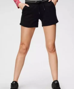 KangaROOS Sweatshorts mit Aufschlag und kontrastfarbenen Streifen - NEUE KOLLEKTION Marine-wei&szlig;, Schwarz-anthrazit