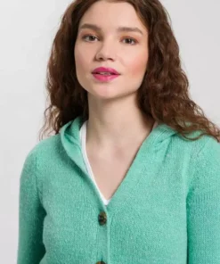 KangaROOS Kapuzenstrickjacke mit Eingrifftaschen in der Seitennaht - NEUE KOLLEKTION T&uuml;rkis, Grau-meliert -KangaROOS Verkaufsladen 99b2a5bd 9da2 5af3 a594 caef95f7b16d