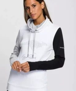 KangaROOS Sweatshirt mit kontrastfarbenen Ärmeln im neuen Colour-Blocking-Design - NEUE KOLLEKTION Wei&szlig;-schwarz-hellgrau, Beere -KangaROOS Verkaufsladen 9a55ca8a 8422 5d73 bce0 07a513186823